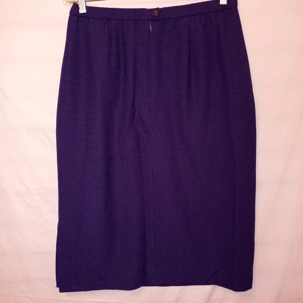 Draper's‎ & Damon's Skirt Set Size 14 Purple 3 Piece Longsleeve Shortsleeve F2